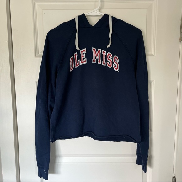 Original Retro Brand Navy Ole Miss Hoodie - Picture 1 of 4